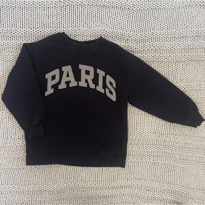 Zara Girls Paris Black Sweatshirt Size 8-9
